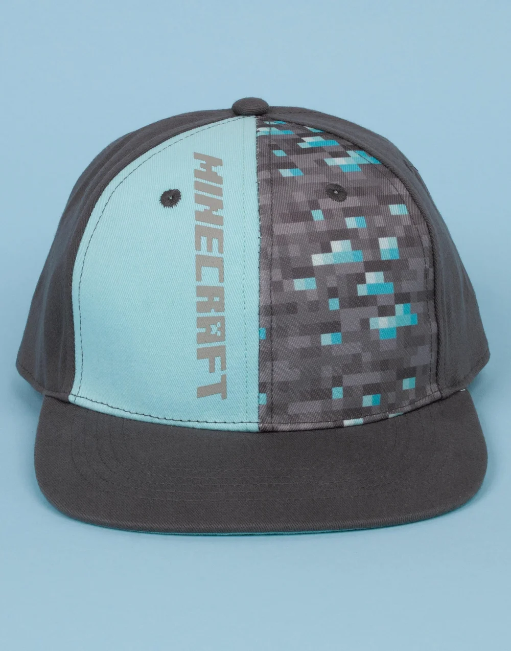 Vanilla Underground Minecraft Diamond Ore Kids/Youth Snapback Cap - M/L Image 4
