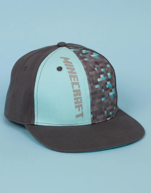 Vanilla Underground Minecraft Diamond Ore Kids/Youth Snapback Cap - M/L Image 3