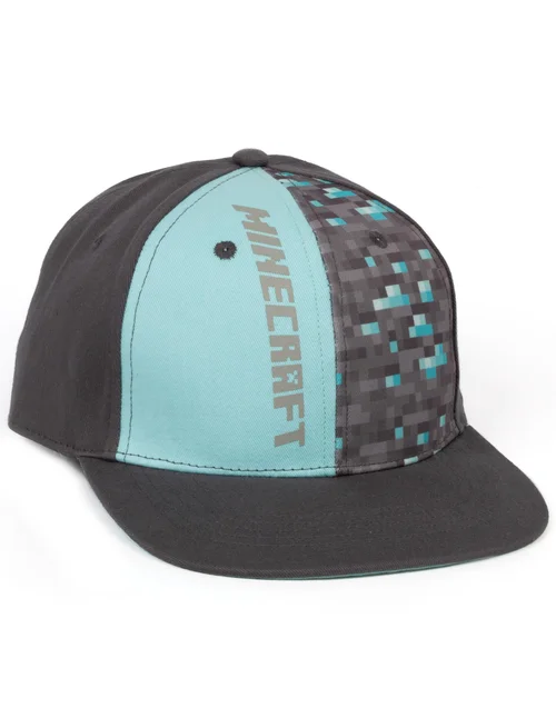 Vanilla Underground Minecraft Diamond Ore Kids/Youth Snapback Cap - M/L Image 1