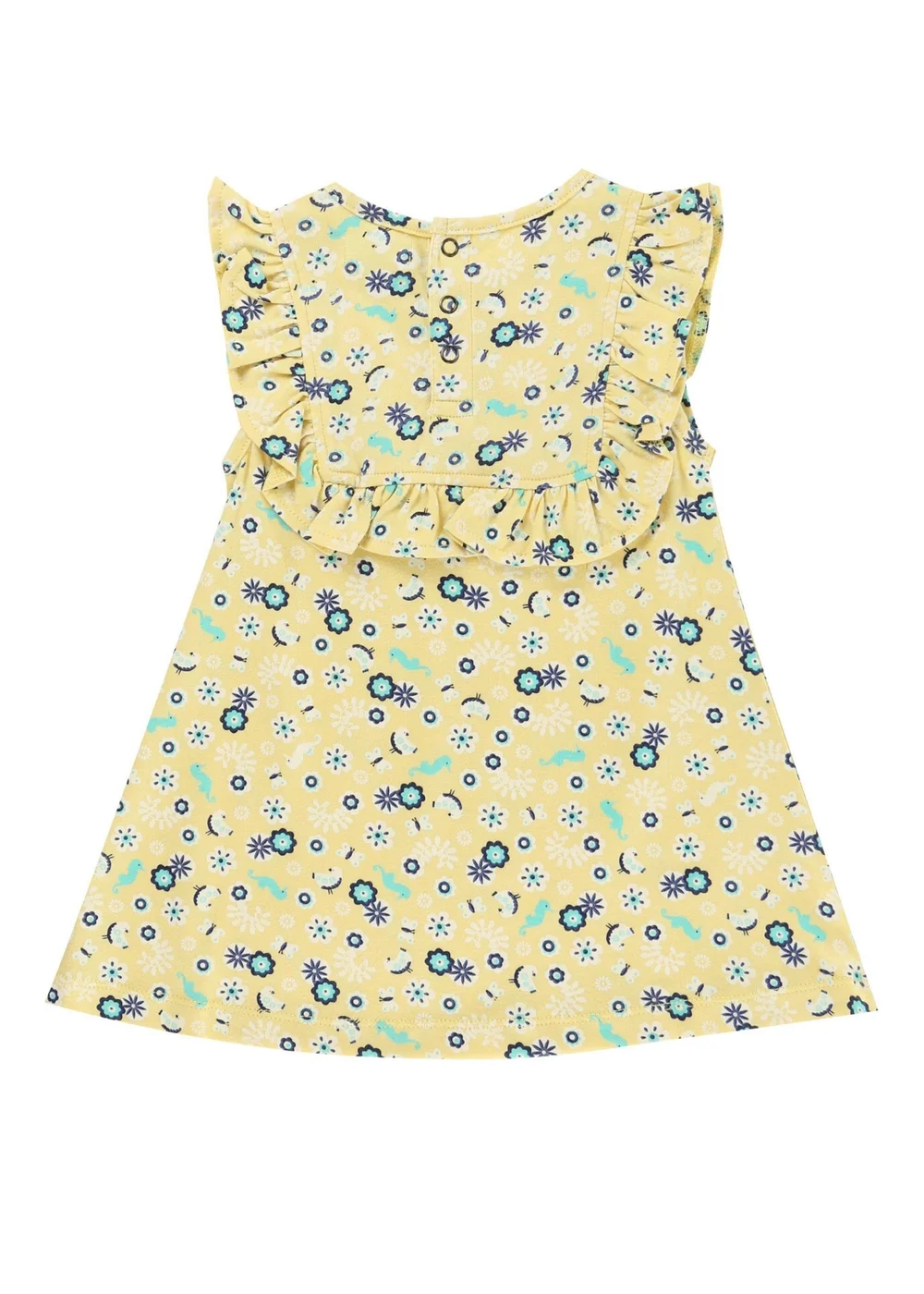 Lilly & Sid Multicoloured Sea Floral Print Top & Pant Set (0- 24 Months) - 0-3 months Image 4