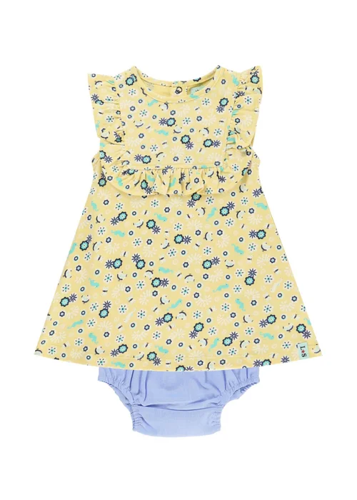 Lilly & Sid Multicoloured Sea Floral Print Top & Pant Set (0- 24 Months) - 0-3 months Image 2