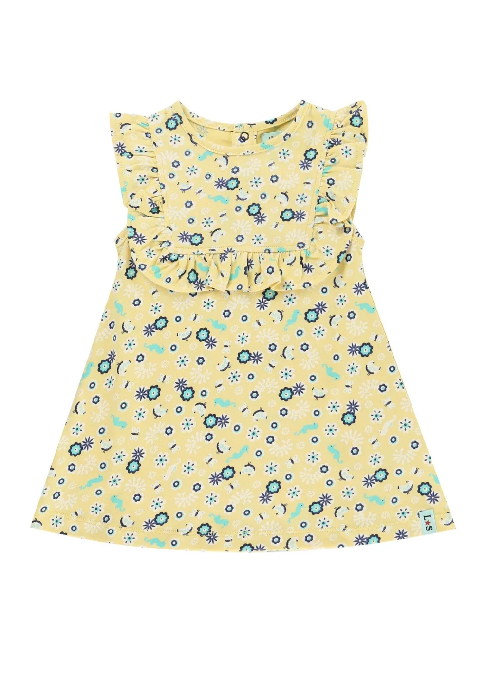 Lilly & Sid Multicoloured Sea Floral Print Top & Pant Set (0- 24 Months) - 0-3 months Image 3