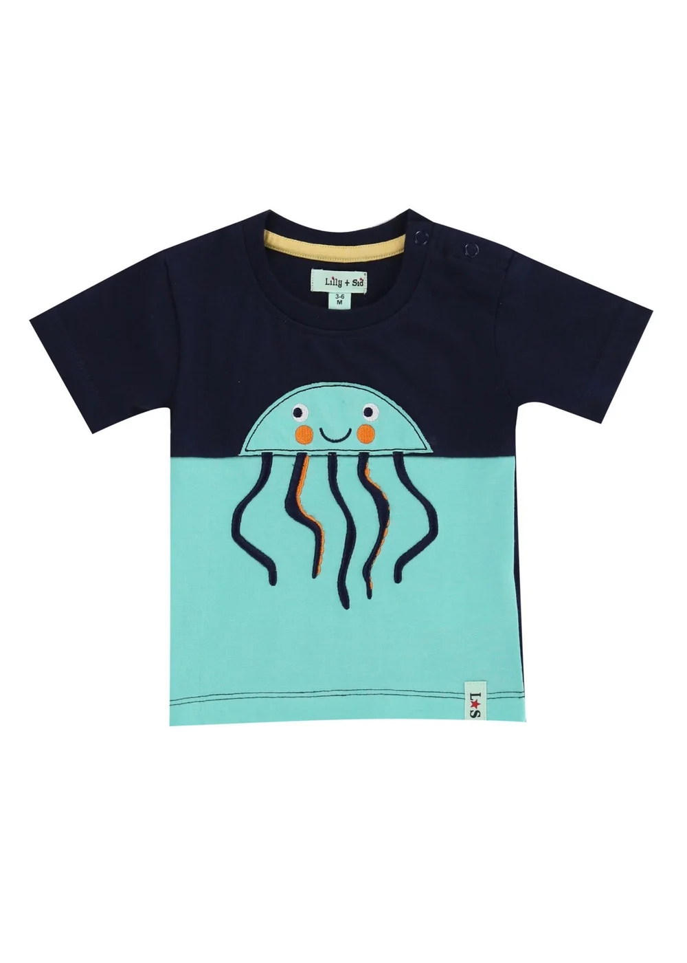 Lilly & Sid Multicoloured Jellyfish Print Top & Short Set (0- 24 Months) - 0-3 months Image 3