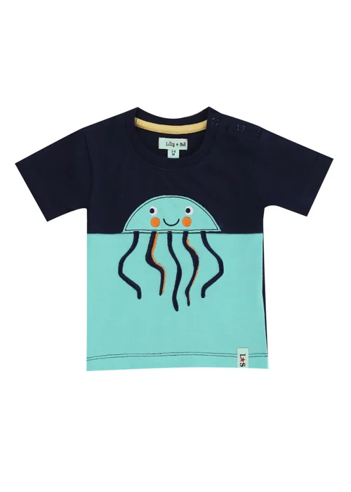 Lilly & Sid Multicoloured Jellyfish Print Top & Short Set (0- 24 Months) - 0-3 months Image 3