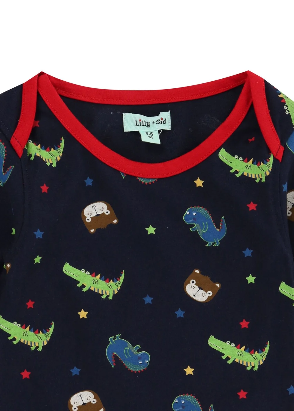 Lilly & Sid Multicoloured Dinosaur Print Top & Jogger Set (0- 24 Months) - 0-3 months Image 5