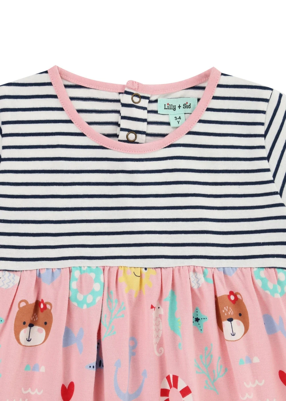 Lilly & Sid Multicoloured Lilly & Friends Print Dress (0-8 Years) - 0-3 months Image 3