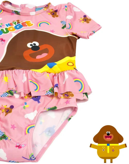 Hey Duggee Kids Pink 1 Piece Pink Swimming Costume (12 Months-6 Years) - Age 12 - 18 Months Image 4