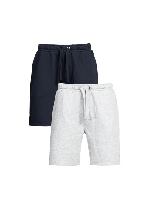 French Connection Navy Cotton Jersey Shorts 2 Pack - L Image 1