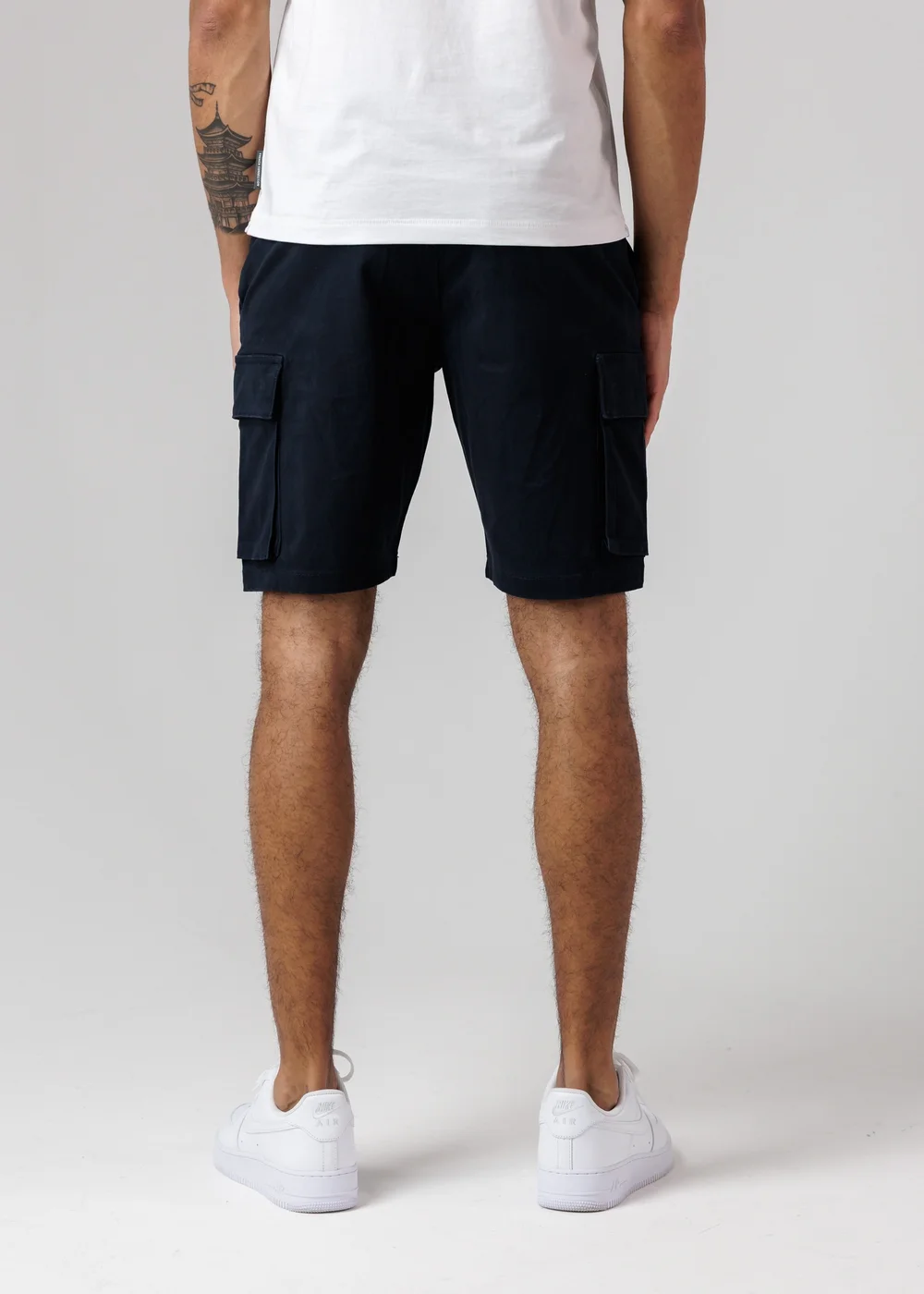French Connection Navy Cotton Cargo Shorts 2 Pack - L Image 6