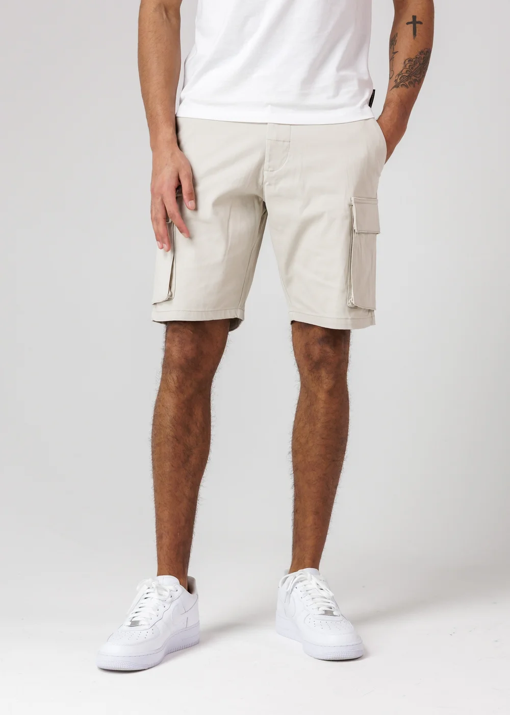French Connection Navy Cotton Cargo Shorts 2 Pack - L Image 2