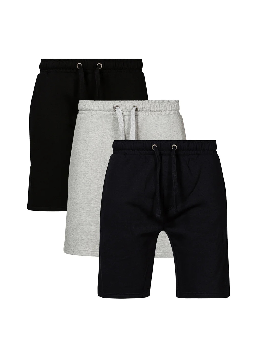French Connection Black Cotton Jersey Shorts 3 Pack - M Image 1
