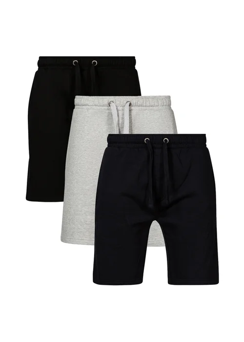 French Connection Black Cotton Jersey Shorts 3 Pack - M Image 1