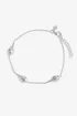 Simply Silver Sterling Silver 925 Polished Nugget Orb Bracelet - One Size Image 1