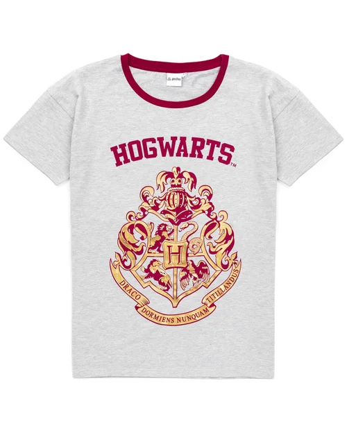 Vanilla Underground Harry Potter Grey Hogwarts Crest Shortie Pyjamas - Small Image 5