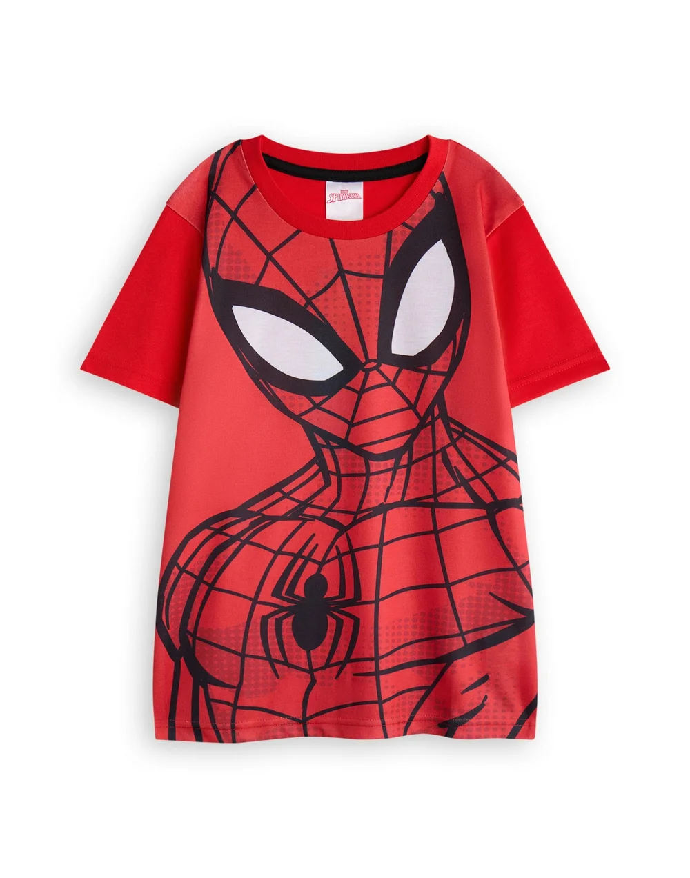 Vanilla Underground Marvel Spiderman Kids Red Shortie Pyjamas (2-8 Years) - Age 2-3 Years Image 3