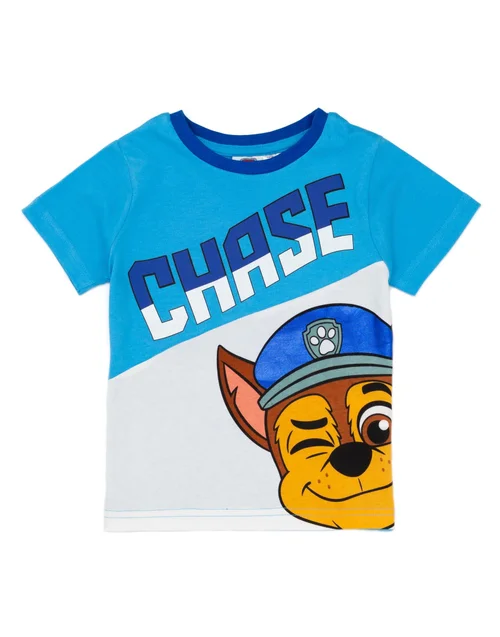 Vanilla Underground Paw Patrol Chase Kids Shortie Blue Pyjamas (12 Months-6 Years) - Age 4-5 Years Image 2