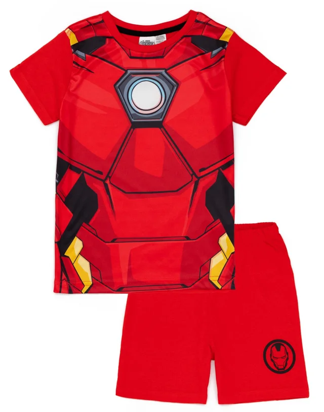 Vanilla Underground Marvel Iron Man Kids Shortie Pyjamas (2-8 Years)