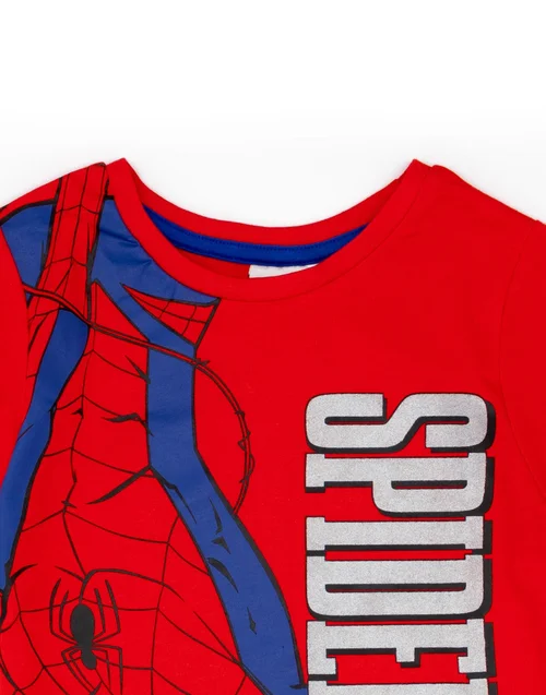 Vanilla Underground Marvel Spiderman Kids Shortie Pyjamas (2-8 Years) - Age 5-6 Years Image 4