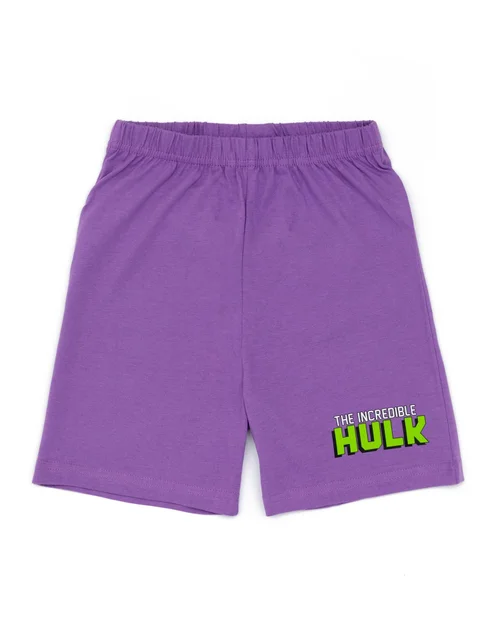 Vanilla Underground Marvel Hulk Kids Shortie Pyjamas (2-8 Years) - Age 4-5 Years Image 4