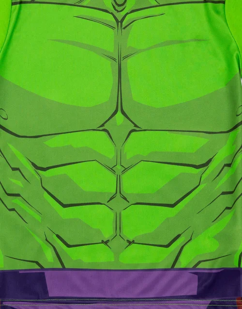 Vanilla Underground Marvel Hulk Kids Shortie Pyjamas (2-8 Years) - Age 4-5 Years Image 2