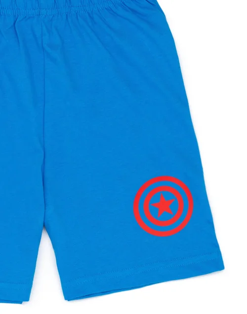 Vanilla Underground Marvel Captain America Kids Shortie Pyjamas (2-8 Years) - Age 2-3 Years Image 5
