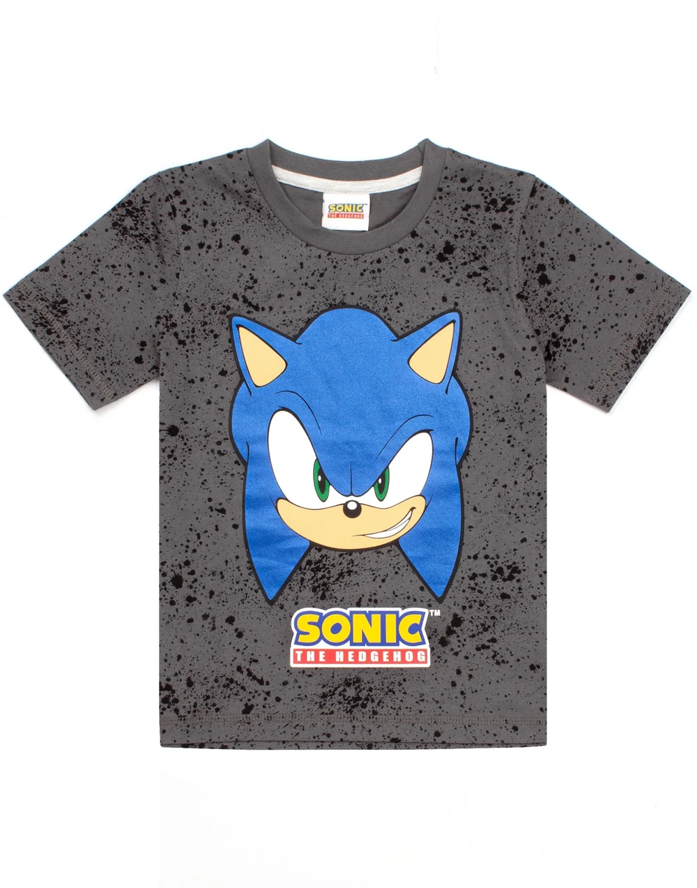 Vanilla Underground Sonic The Hedgehog Grey Kids Shortie Pyjamas (4-12 Years) - Age 6-7 Years Image 4