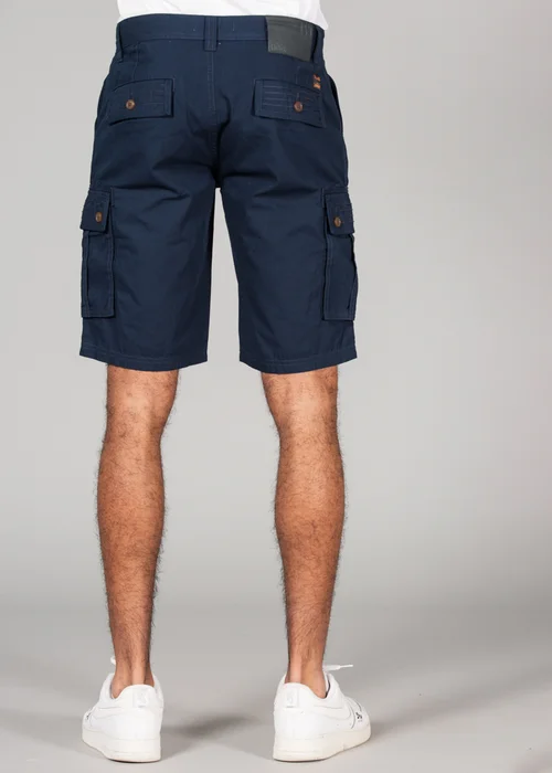 Tokyo Laundry Navy Cotton Cargo-Style Short with Pockets - M Image 2