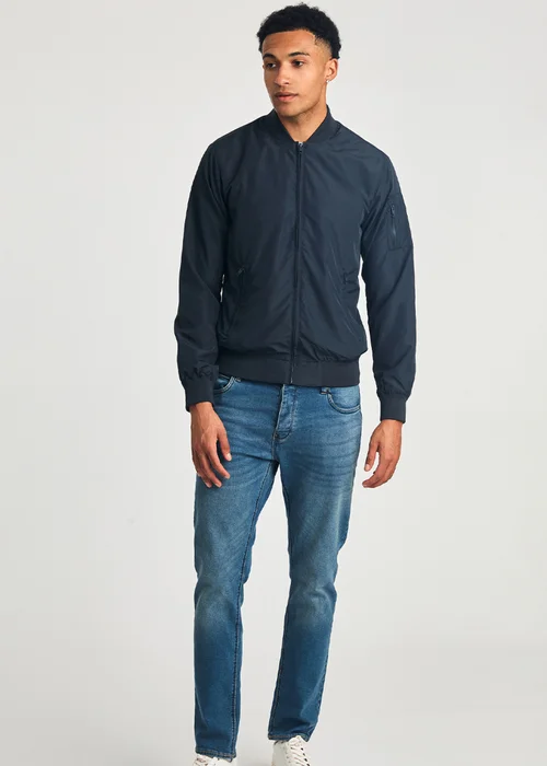 French Connection Navy MA1 Technical Bomber Jacket - XL Image 3