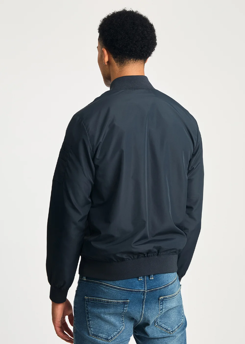 French Connection Navy MA1 Technical Bomber Jacket - XL Image 2