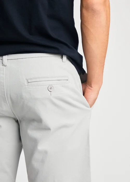 French Connection Light Grey Cotton Chino Shorts - 2XL Image 3