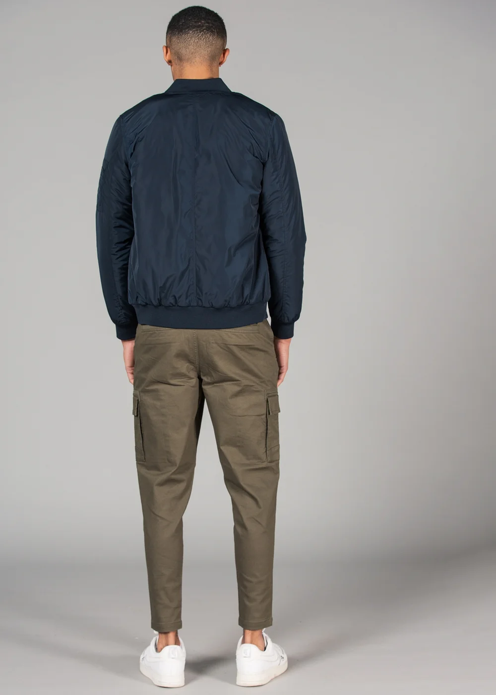 Tokyo Laundry Navy Bomber Jacket with Zip Fastening - 2XL Image 2