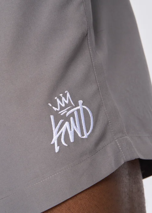 Kings Will Dream Charcoal Grey Crosby Swim Shorts - Small Image 4