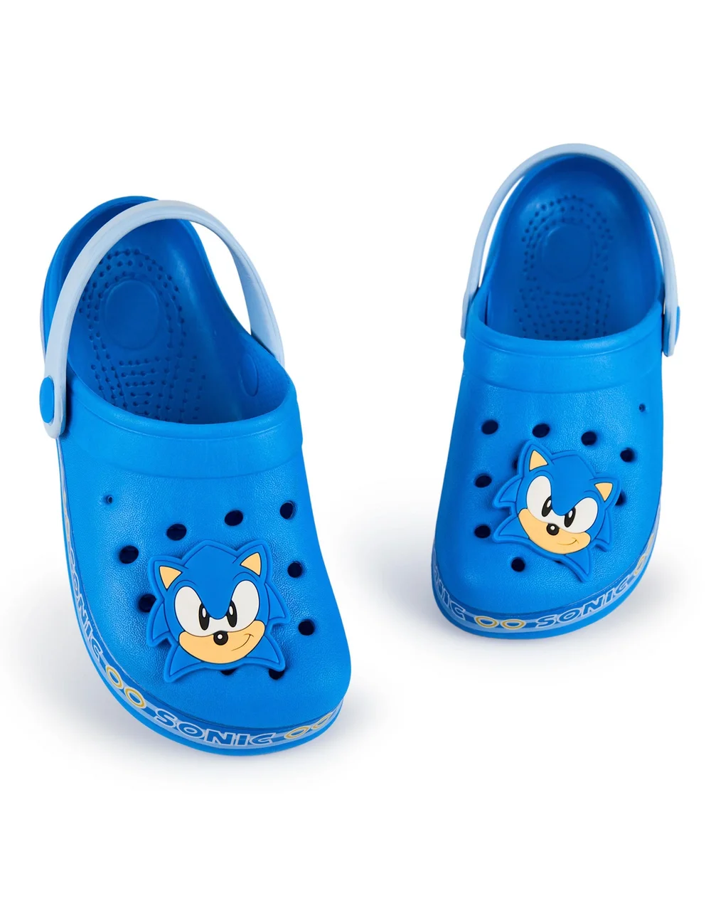 Sonic The Hedgehog Kids Blue Clogs (Younger 10-3 Older) - Size 1 Infants Footwear Image 5