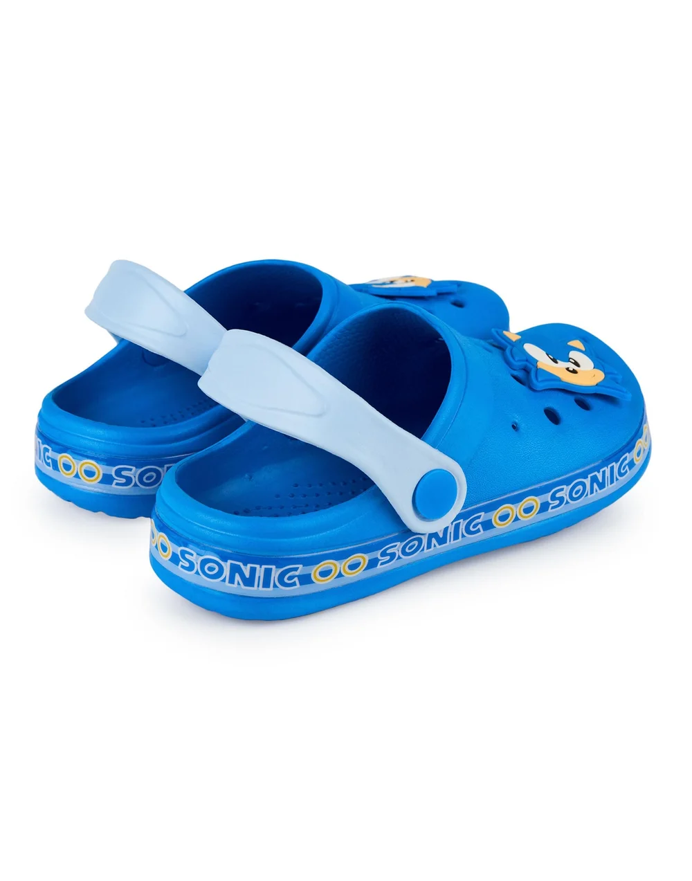 Sonic The Hedgehog Kids Blue Clogs (Younger 10-3 Older) - Size 1 Infants Footwear Image 4