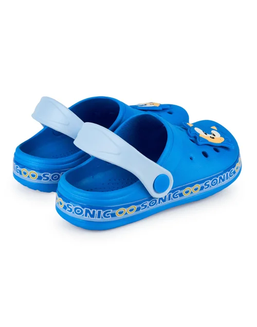 Sonic The Hedgehog Kids Blue Clogs (Younger 10-3 Older) - Size 1 Infants Footwear Image 4