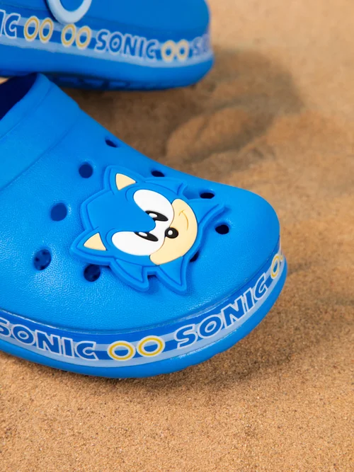 Sonic The Hedgehog Kids Blue Clogs (Younger 10-3 Older) - Size 1 Infants Footwear Image 3