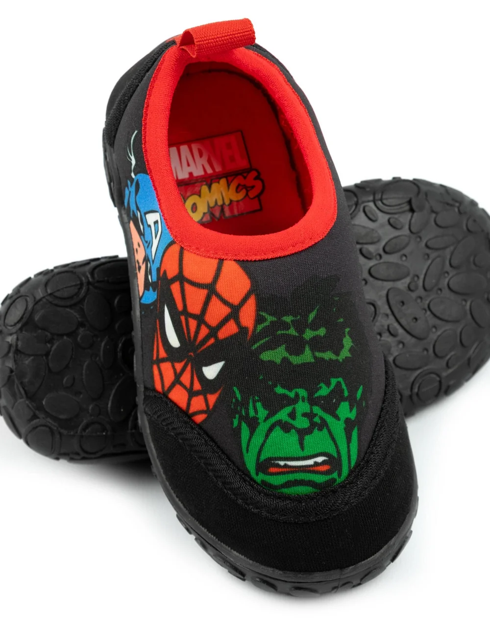 Marvel Avengers Kids Swim Black Shoes (Younger 6-12 Older) - 7 Infants Image 2