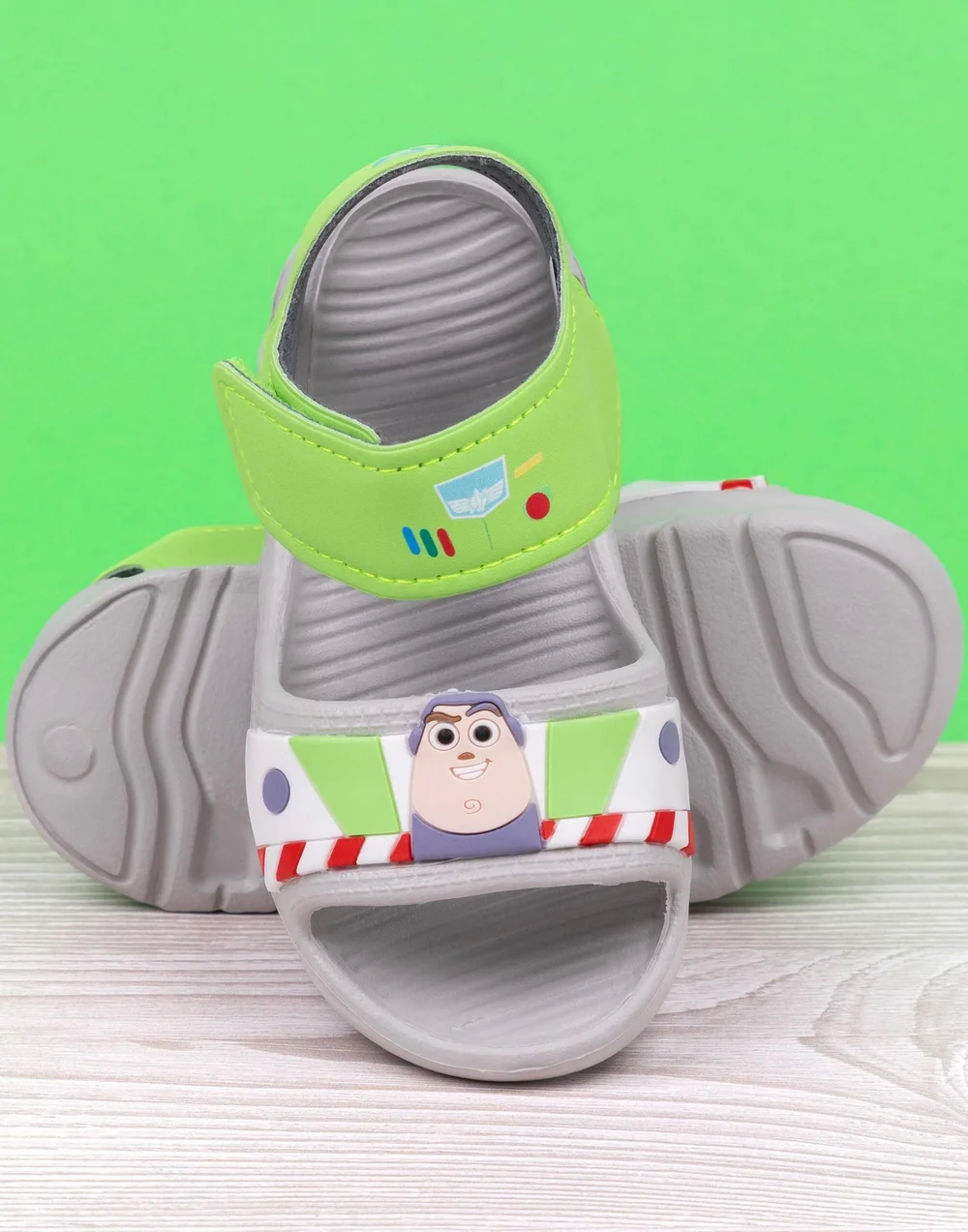 Toy Story Buzz Lightyear Kids Grey Sandals (Younger 6-12 Older) - 11 Infants Image 2