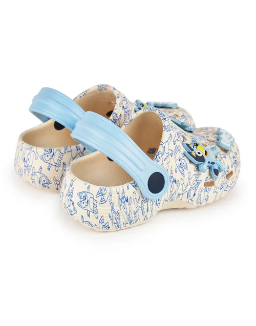 Bluey & Bingo Kids Grey Clogs (Younger 6-12 Older) - Size 6 Infants Image 4