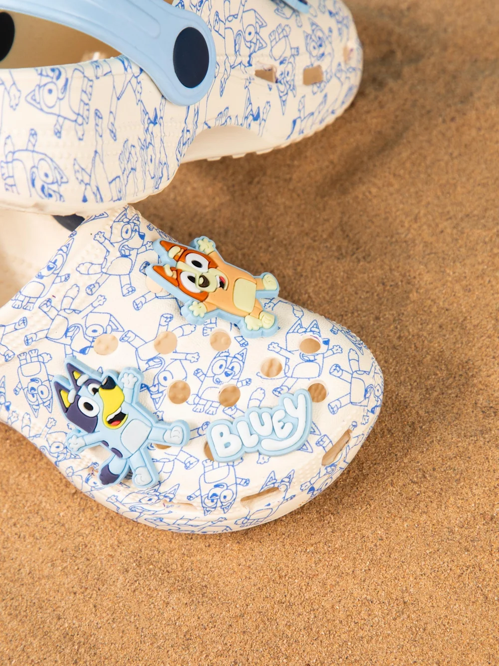 Bluey & Bingo Kids Grey Clogs (Younger 6-12 Older) - Size 6 Infants Image 3