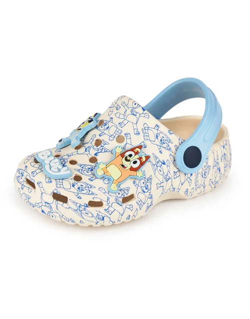 Bluey & Bingo Kids Grey Clogs (Younger 6-12 Older) - Size 6 Infants Image 1