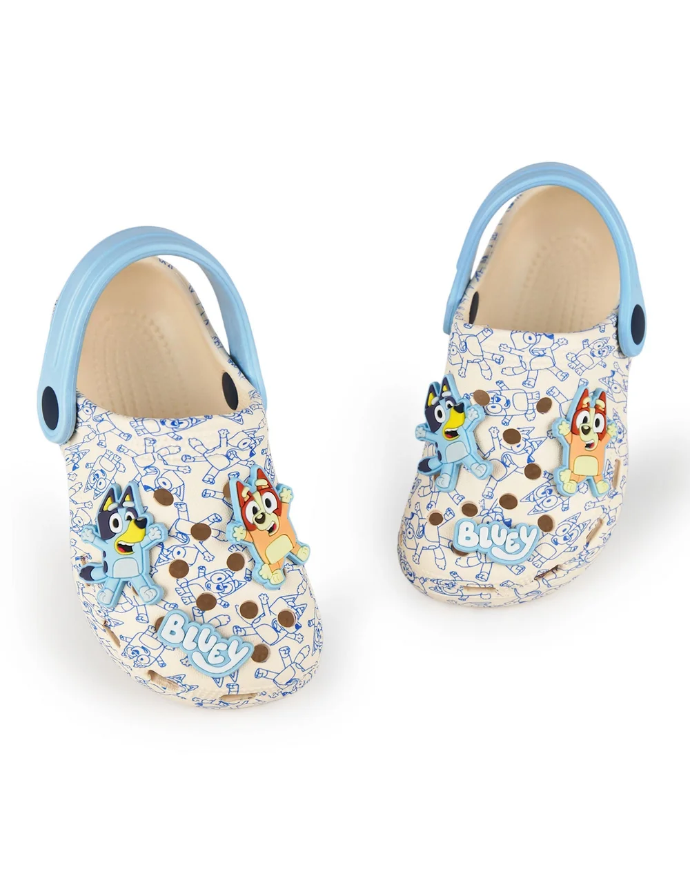 Bluey & Bingo Kids Grey Clogs (Younger 6-12 Older) - Size 6 Infants Image 5