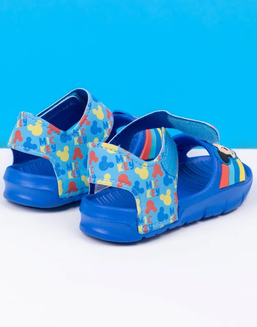 Disney Mickey Mouse Kids Blue Sandals (Younger 6-12 Older) - Size 6 Infants Footwear Image 3