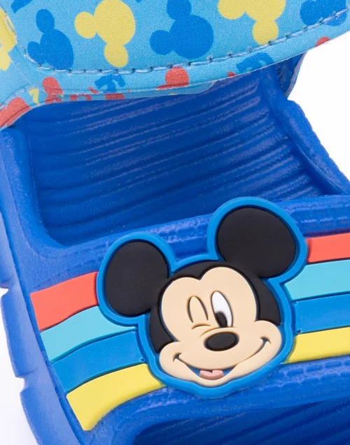 Disney Mickey Mouse Kids Blue Sandals (Younger 6-12 Older) - Size 6 Infants Footwear Image 5