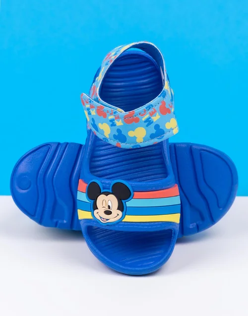 Disney Mickey Mouse Kids Blue Sandals (Younger 6-12 Older) - Size 6 Infants Footwear Image 4