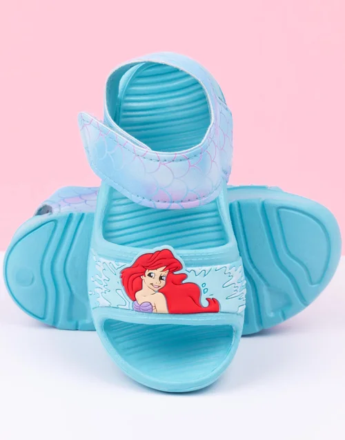 Disney Ariel Kids Green Sandals (Younger 6-12 Older) - 9 Infants Image 2