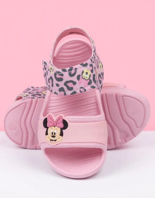 Disney Minnie Mouse Kids Pink Sandals (Younger 6-12 Older) - 12 Infants Image 2