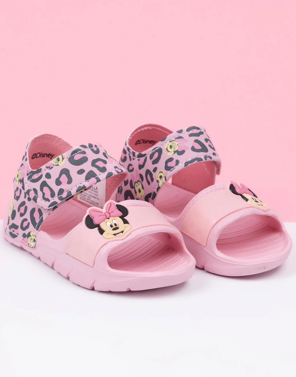 Disney Minnie Mouse Kids Pink Sandals (Younger 6-12 Older) - 12 Infants Image 4