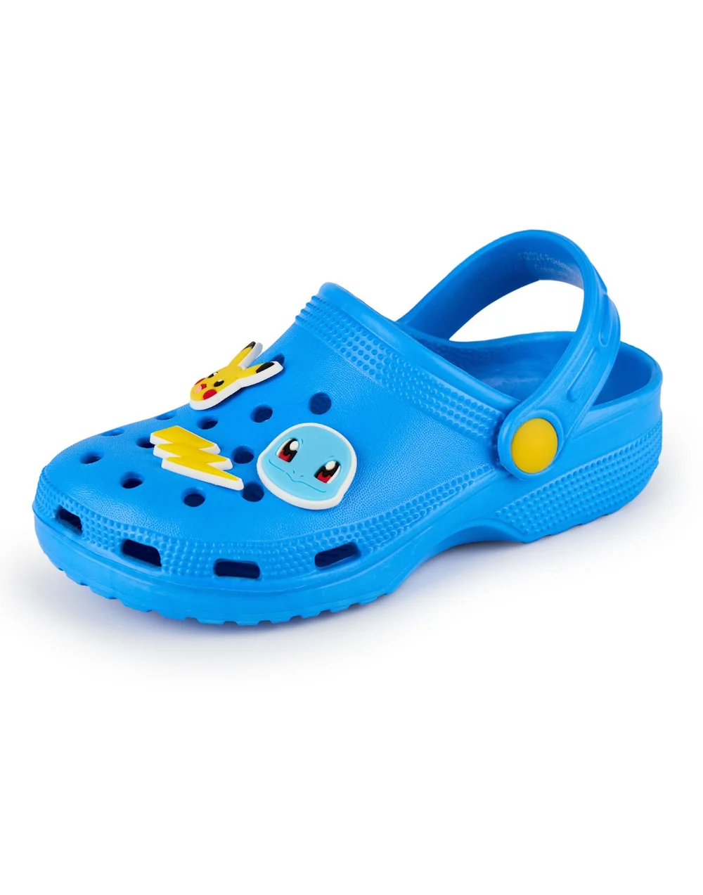 Vanilla Underground Pokemon Unisex Kids Blue Multi Badge Clogs (10-3 UK Child) - 1-1.5 Yrs Image 1