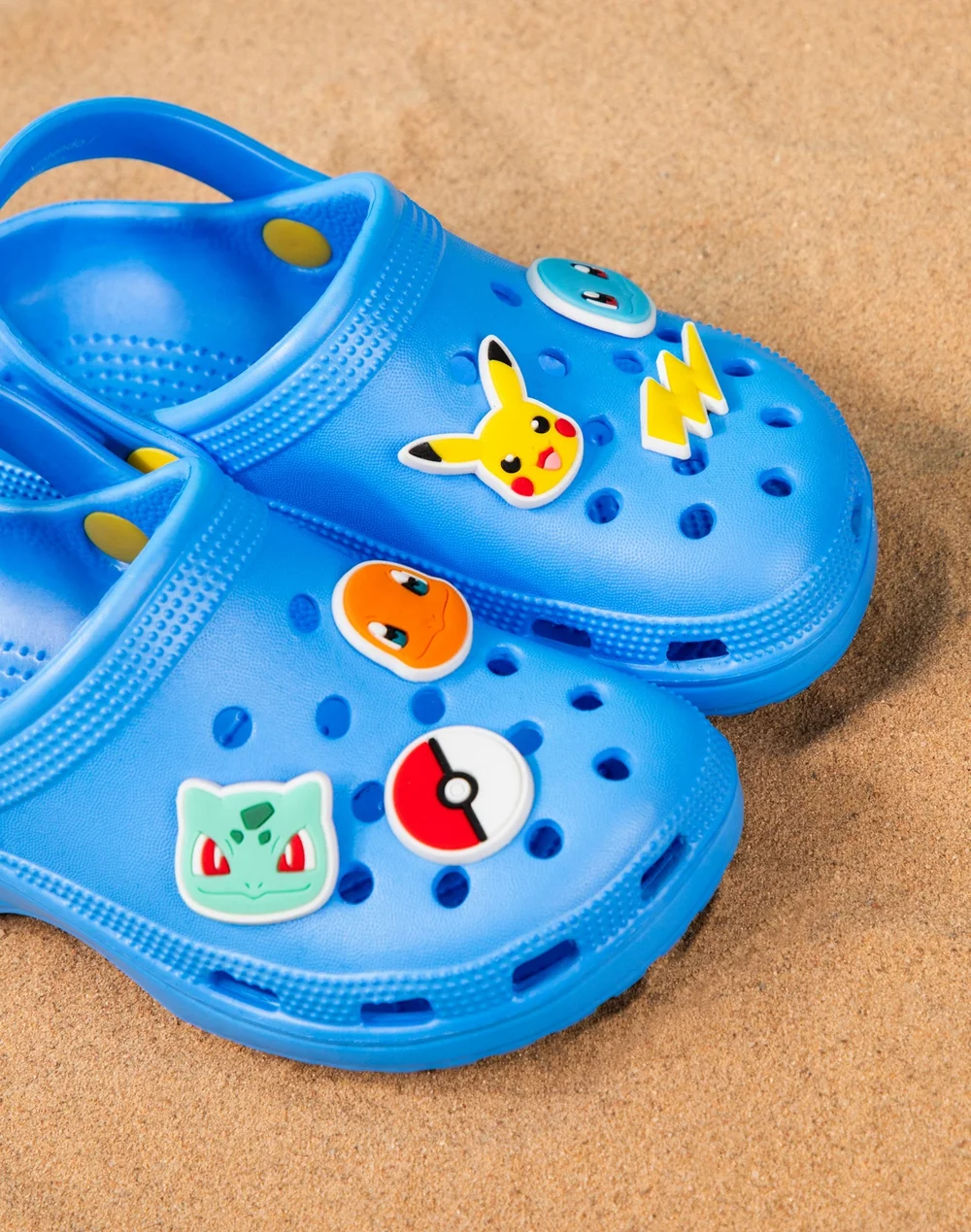 Vanilla Underground Pokemon Unisex Kids Blue Multi Badge Clogs (10-3 UK Child) - 1-1.5 Yrs Image 3
